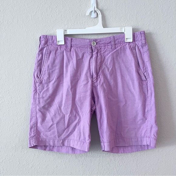 Bonobos Flat Front Chino Shorts Men's Pink Size 32 - Picture 1 of 6
